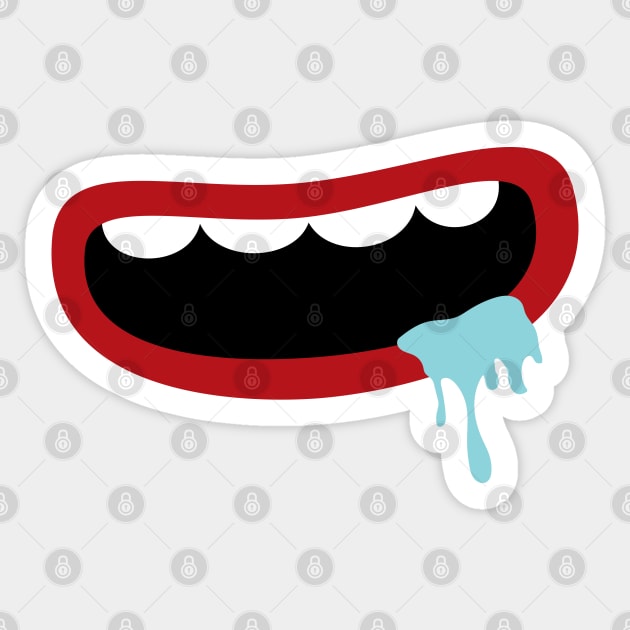 mouth 1 Sticker by tdK